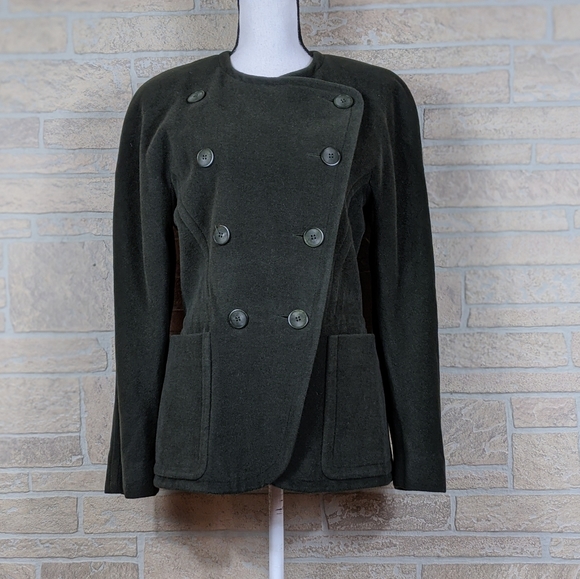 ESCADA Angora Cashgora Wool Double Breasted Coat - Picture 2 of 11